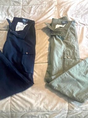 Polo by Ralph Lauren Two-Pack Cargo Pants in Navy and Olive size 12 Big Boy